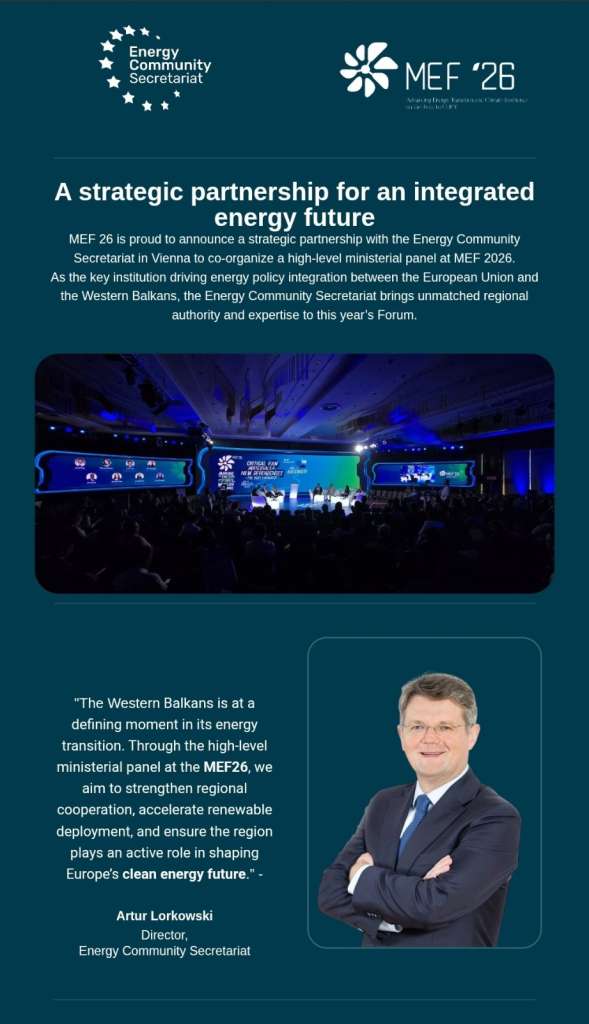 MEF 26 x Energy Community: Partnering for Regional Integration